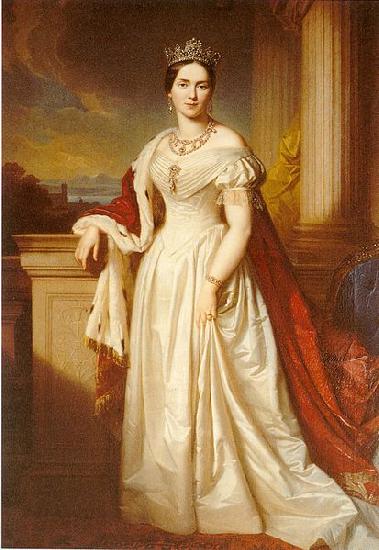 Georg Friedrich Kersting Queen Pauline of Werttemberg France oil painting art
